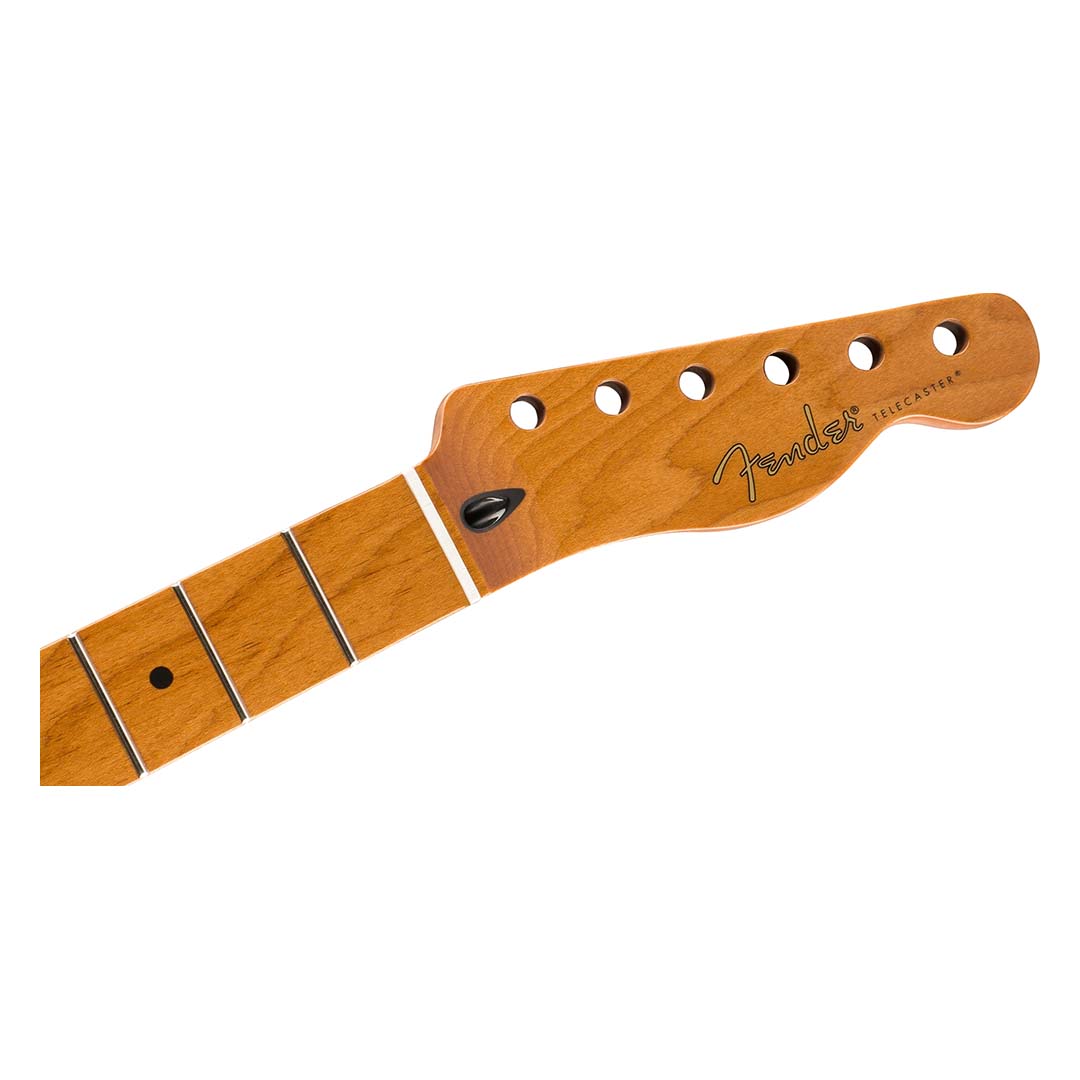 Roasted Maple Telecaster® Neck, 22 Jumbo Frets, 12", Maple, Flat Oval Shape - Image 2