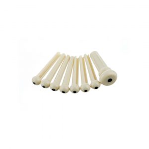 Bridge Pin Set, Ivory with Black Dot (7)