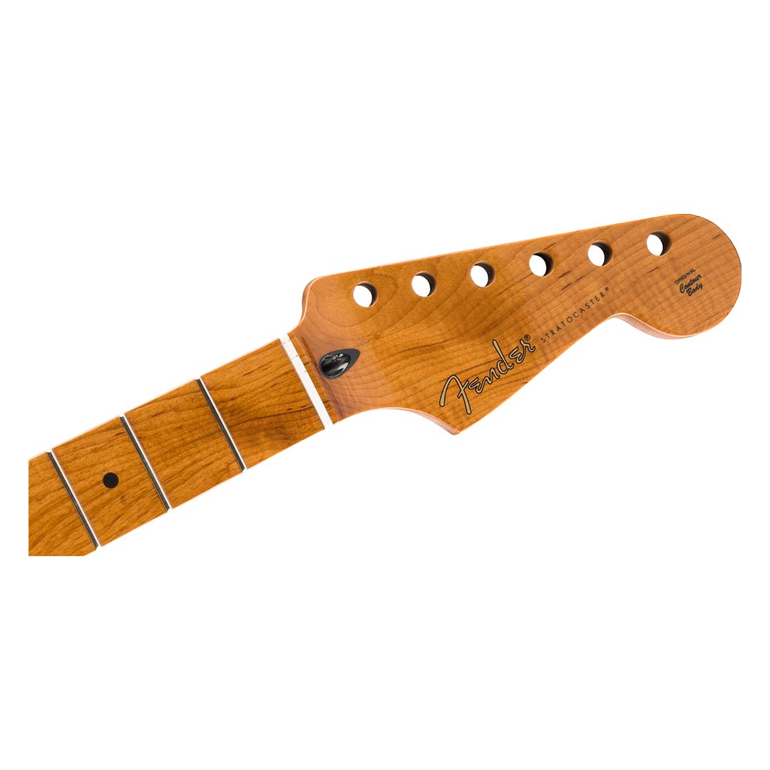 Roasted Maple Stratocaster Neck, 21 Narrow Tall Frets, 9.5", Maple, C Shape - Image 2