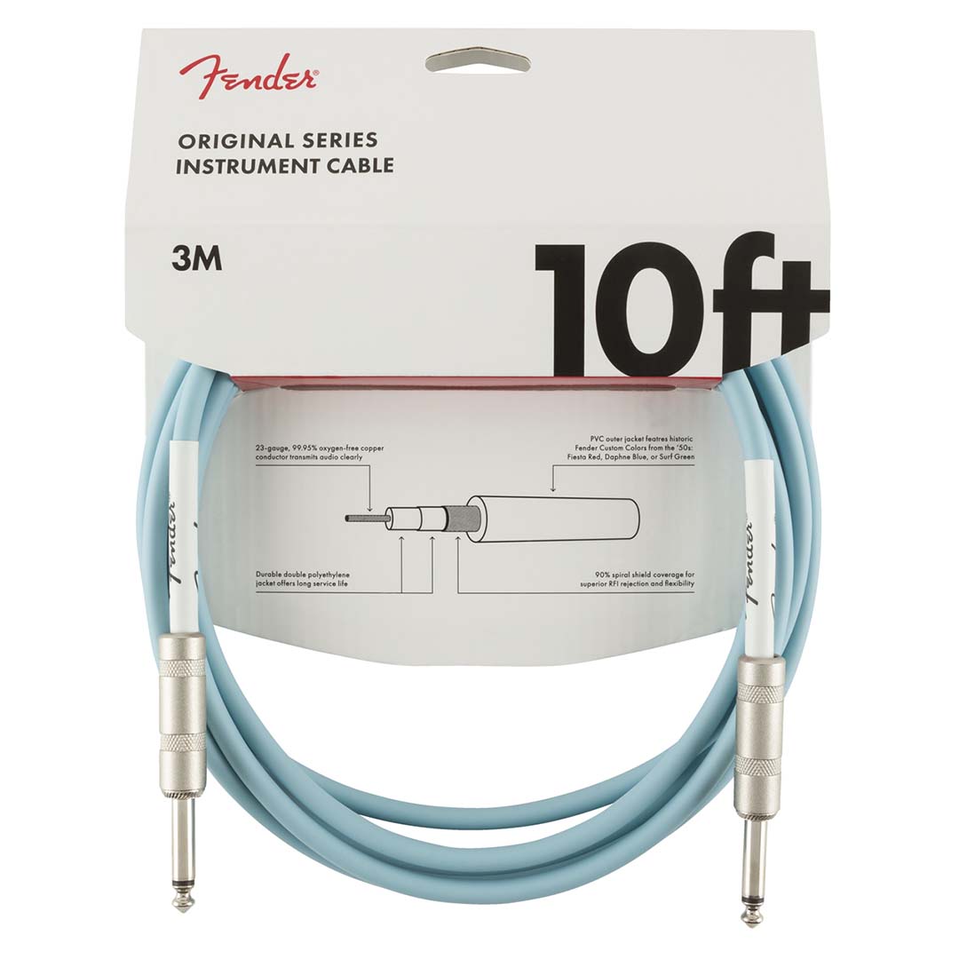 Original Series Instrument Cable, 10', Daphne Blue - Image 3