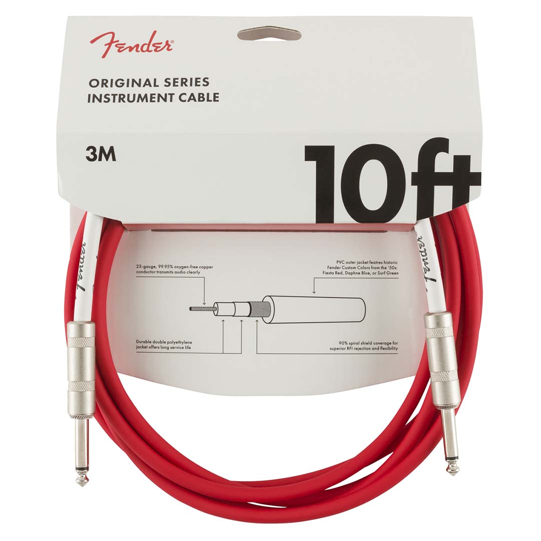 Original Series Instrument Cable, 10', Fiesta Red - Image 3
