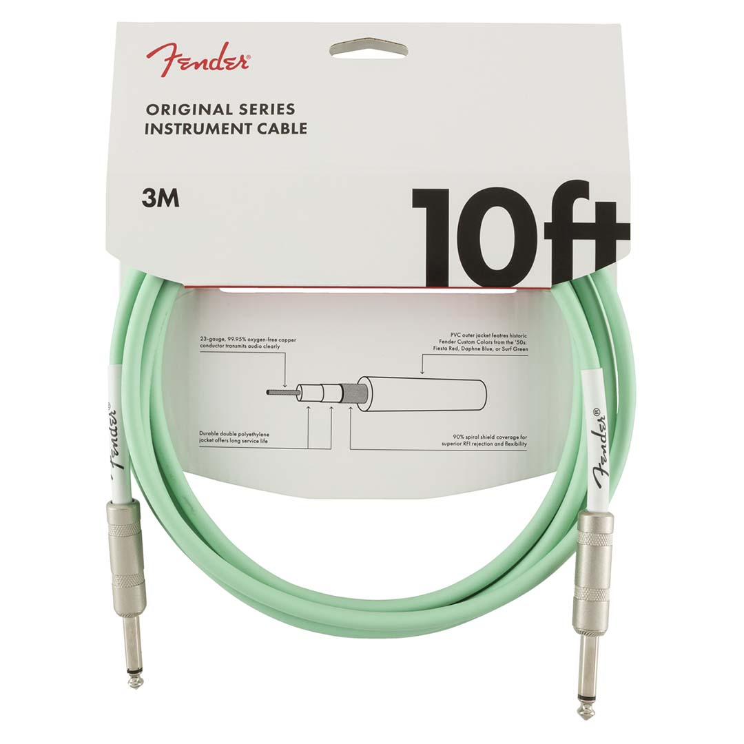Original Series Instrument Cable, 10', Surf Green - Image 3