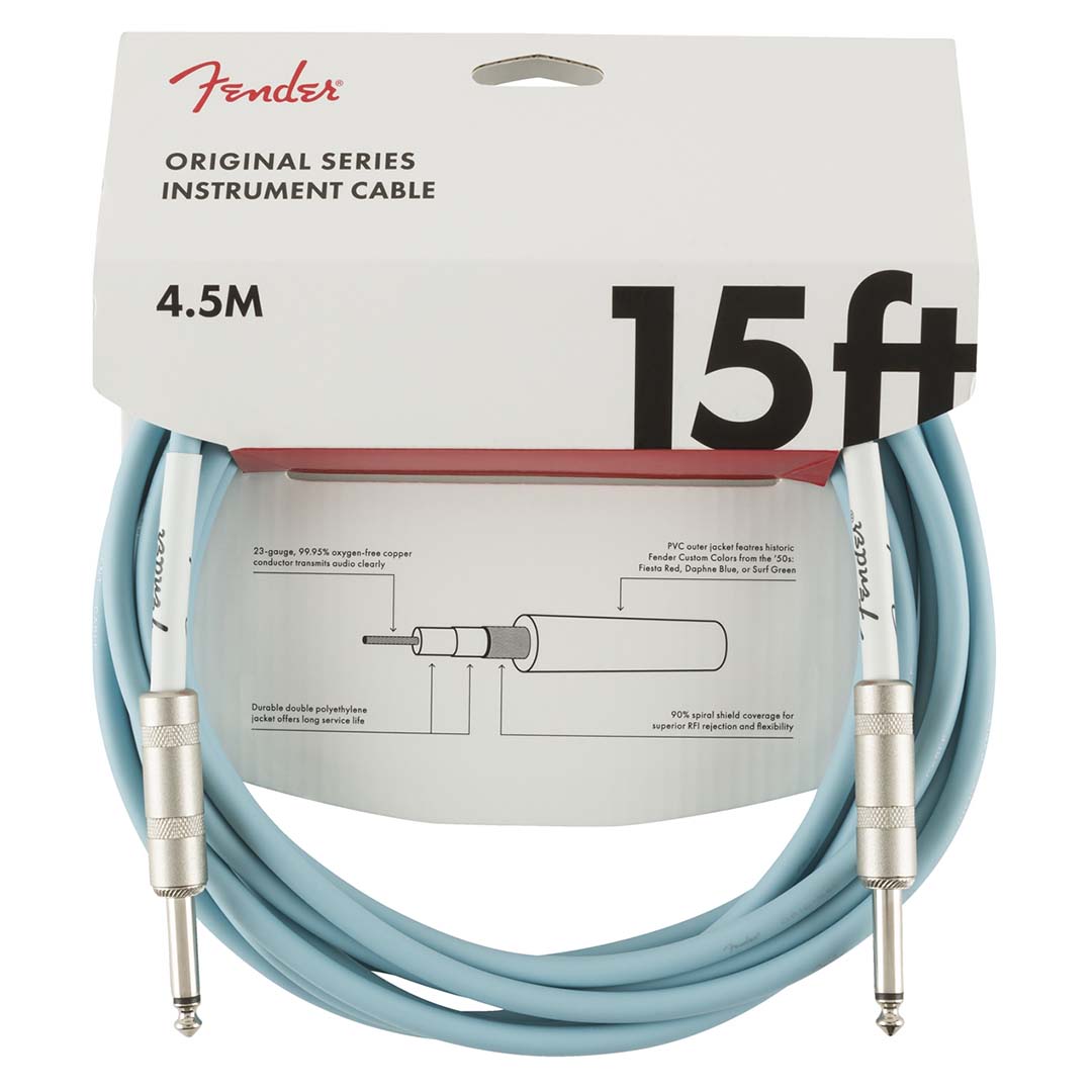 Original Series Instrument Cable, 15', Daphne Blue - Image 3