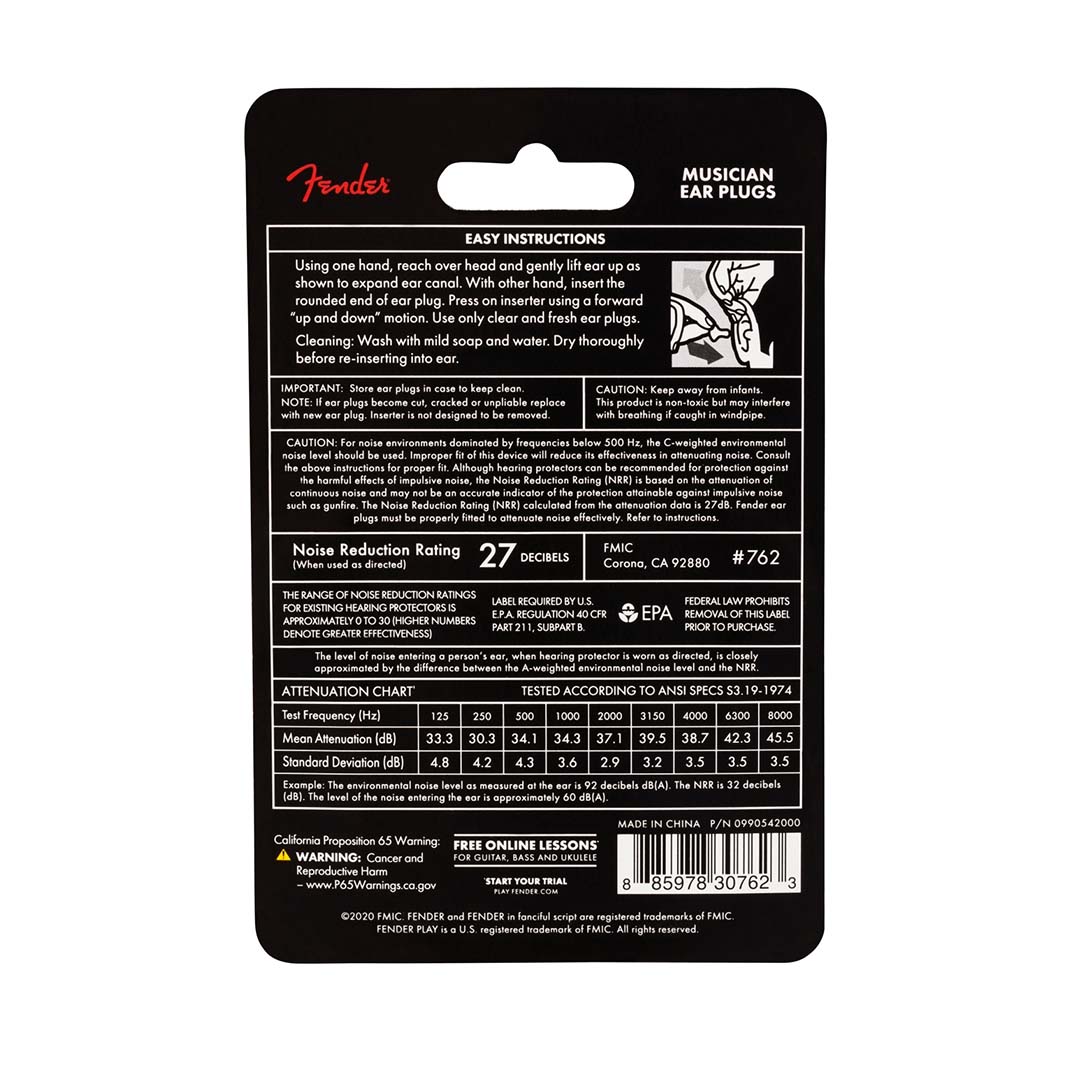 Musician Series Ear Plugs, Black - Image 2