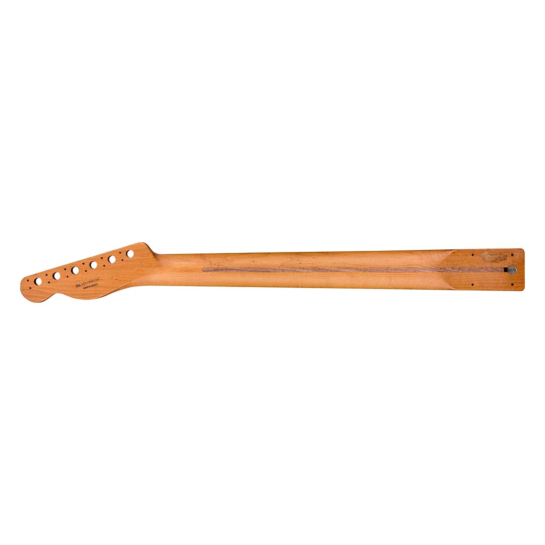 Roasted Maple Telecaster Neck, 21 Narrow Tall Frets, 9.5", Maple, C Shape