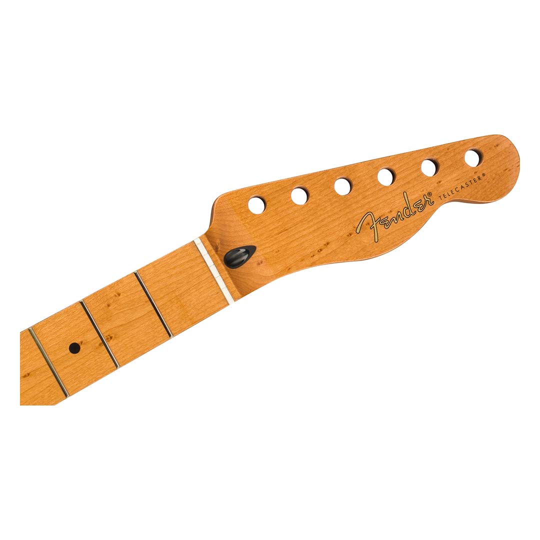 Roasted Maple Telecaster Neck, 21 Narrow Tall Frets, 9.5", Maple, C Shape - Image 2