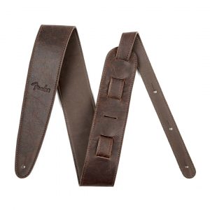 Artisan Crafted Leather Strap, Brown, 2"