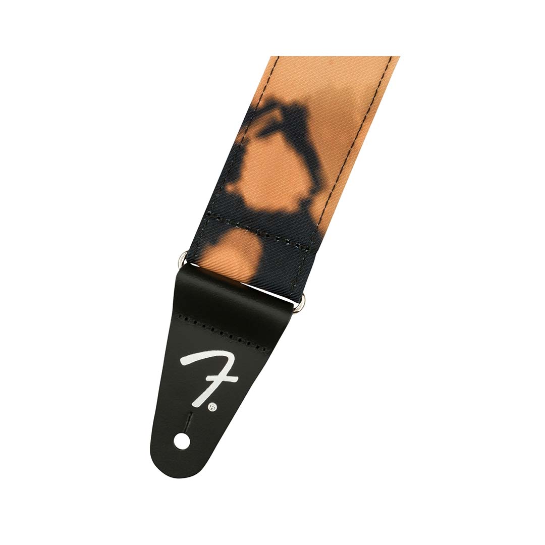 Tie Dye Acid Wash Strap, Black, 2"