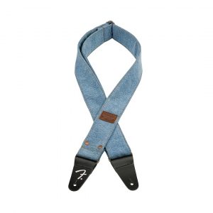 Fender® x Wrangler® Riveted Denim Strap, Light Indigo