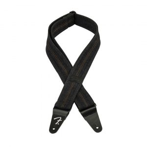 Fender® x Wrangler® Denim Strap, Washed Black Stitch