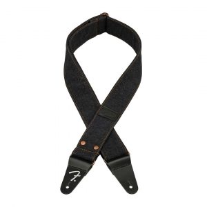 Fender® x Wrangler® Riveted Denim Strap, Black