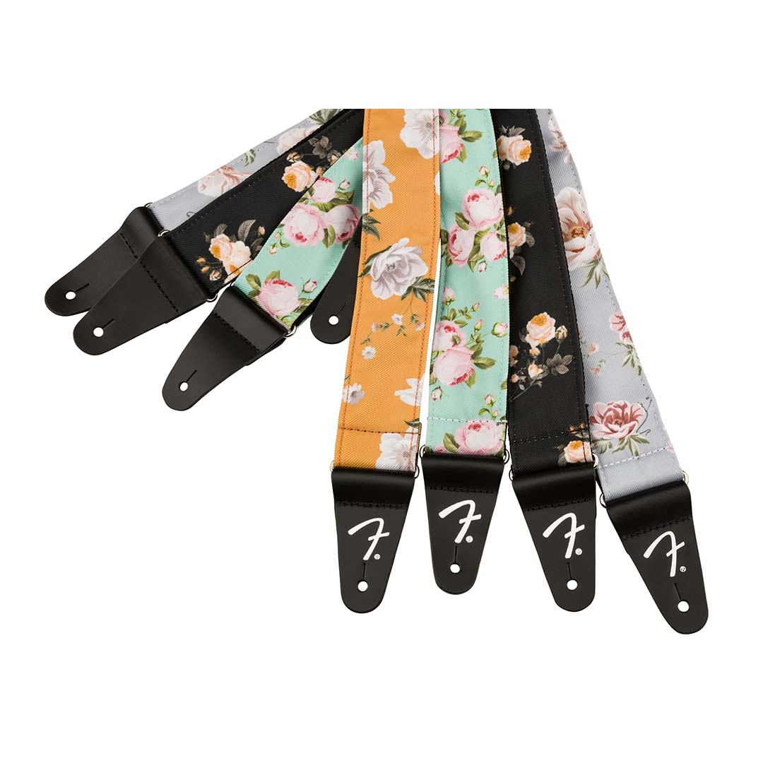 Floral Strap, Black, 2" - Image 3