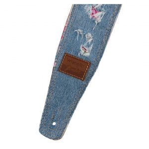 Fender® x Wrangler® Ripped Denim Strap, Indigo