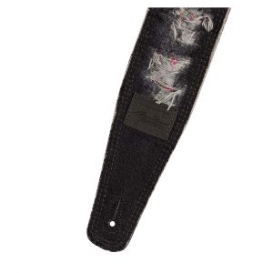 Fender® x Wrangler® Ripped Denim Strap, Black