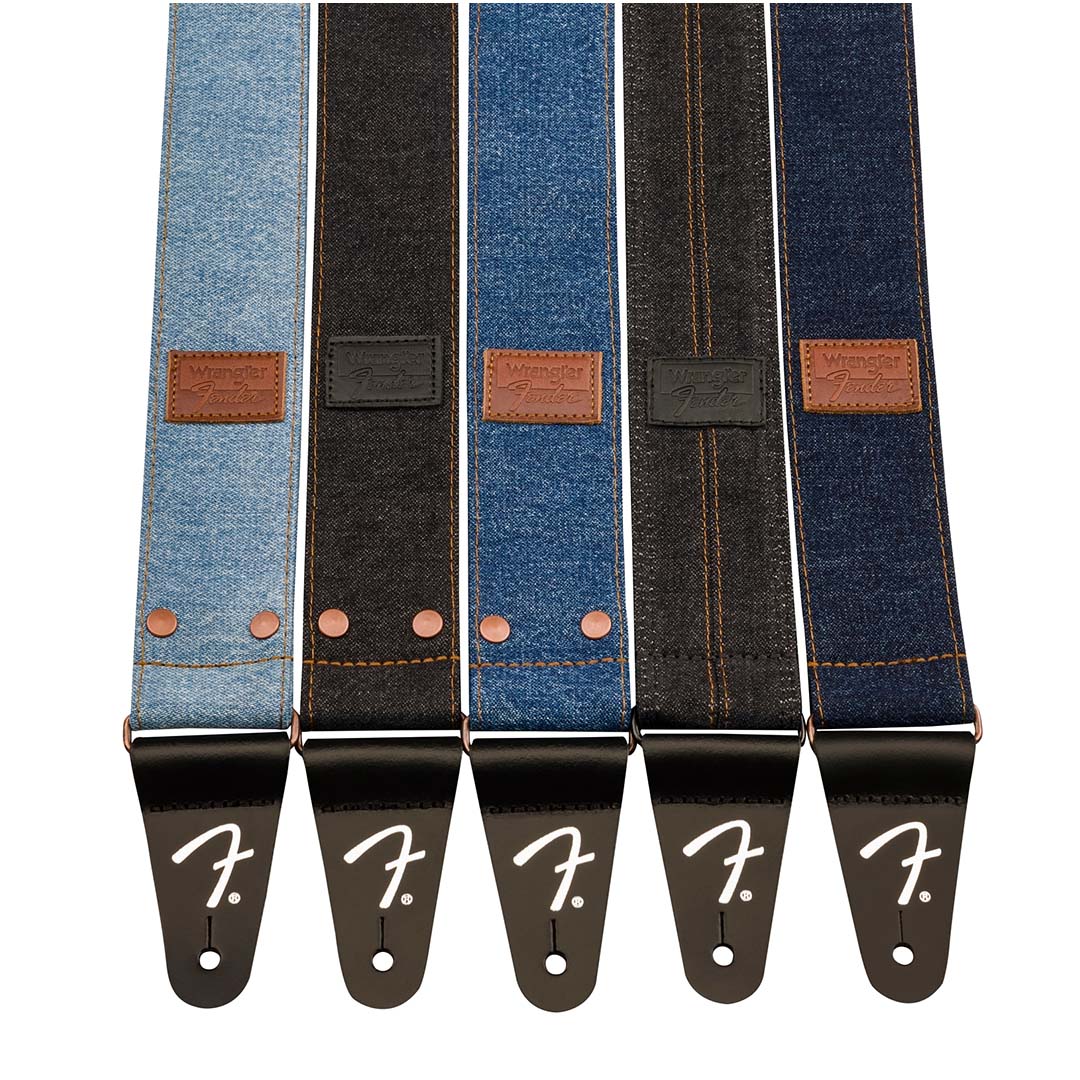 Fender® x Wrangler® Denim Strap, Dark Indigo - Image 6