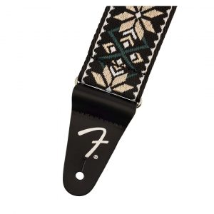 Pasadena Woven Strap, Yellow Snowflake, 2"