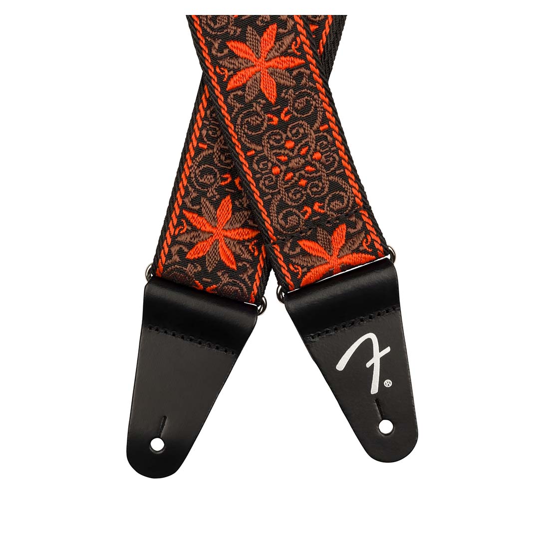 Pasadena Woven Strap, Orange Wallflower, 2" - Image 2