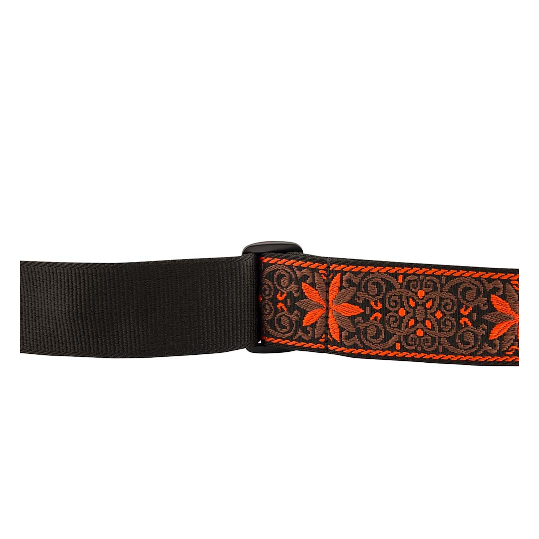 Pasadena Woven Strap, Orange Wallflower, 2" - Image 3