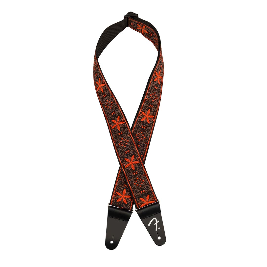 Pasadena Woven Strap, Orange Wallflower, 2"