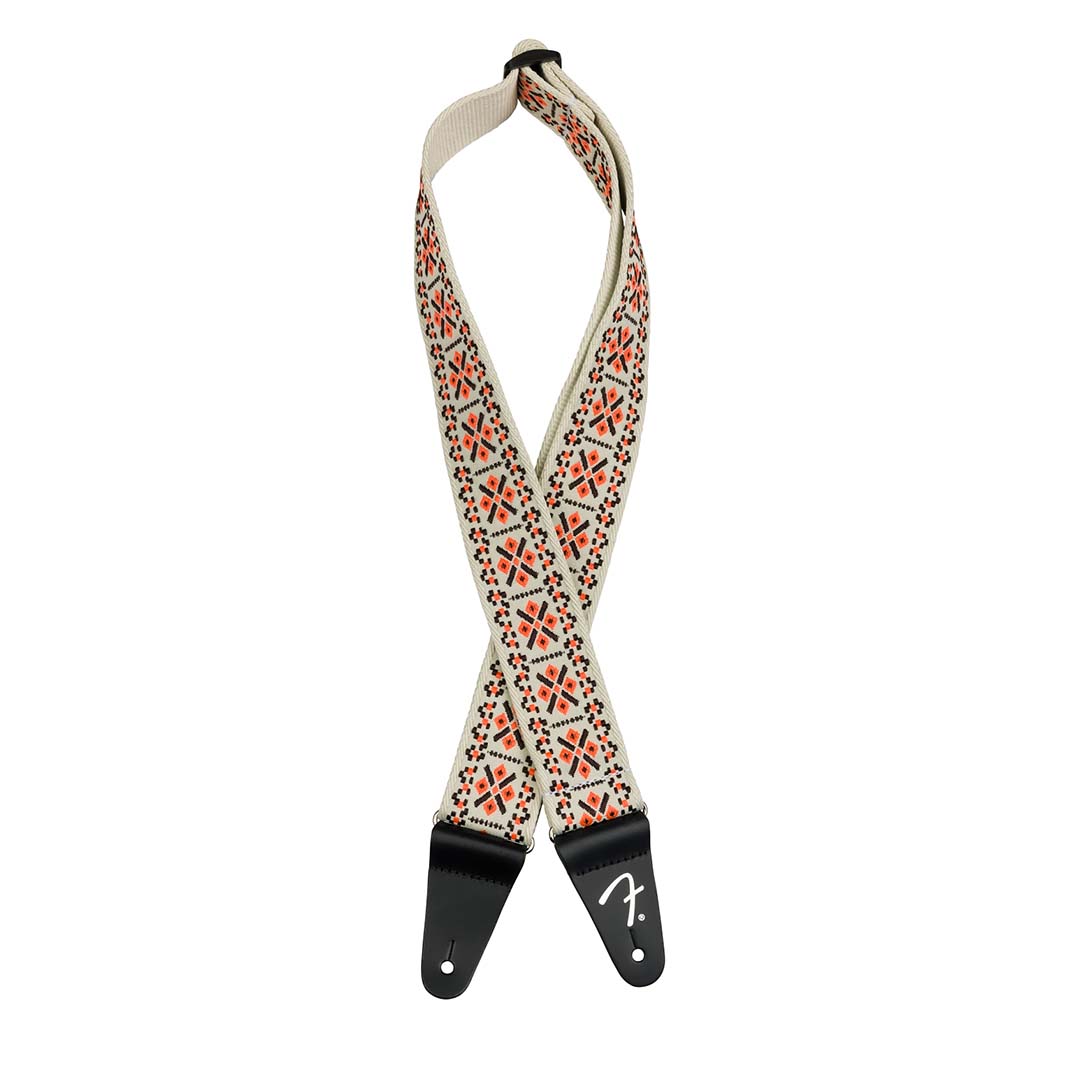 Pasadena Woven Strap, Lattice Orange, 2"