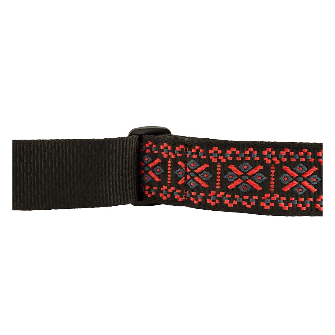 Pasadena Woven Strap, Lattice Red, 2" - Image 3