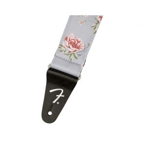 Floral Strap, Gray, 2"