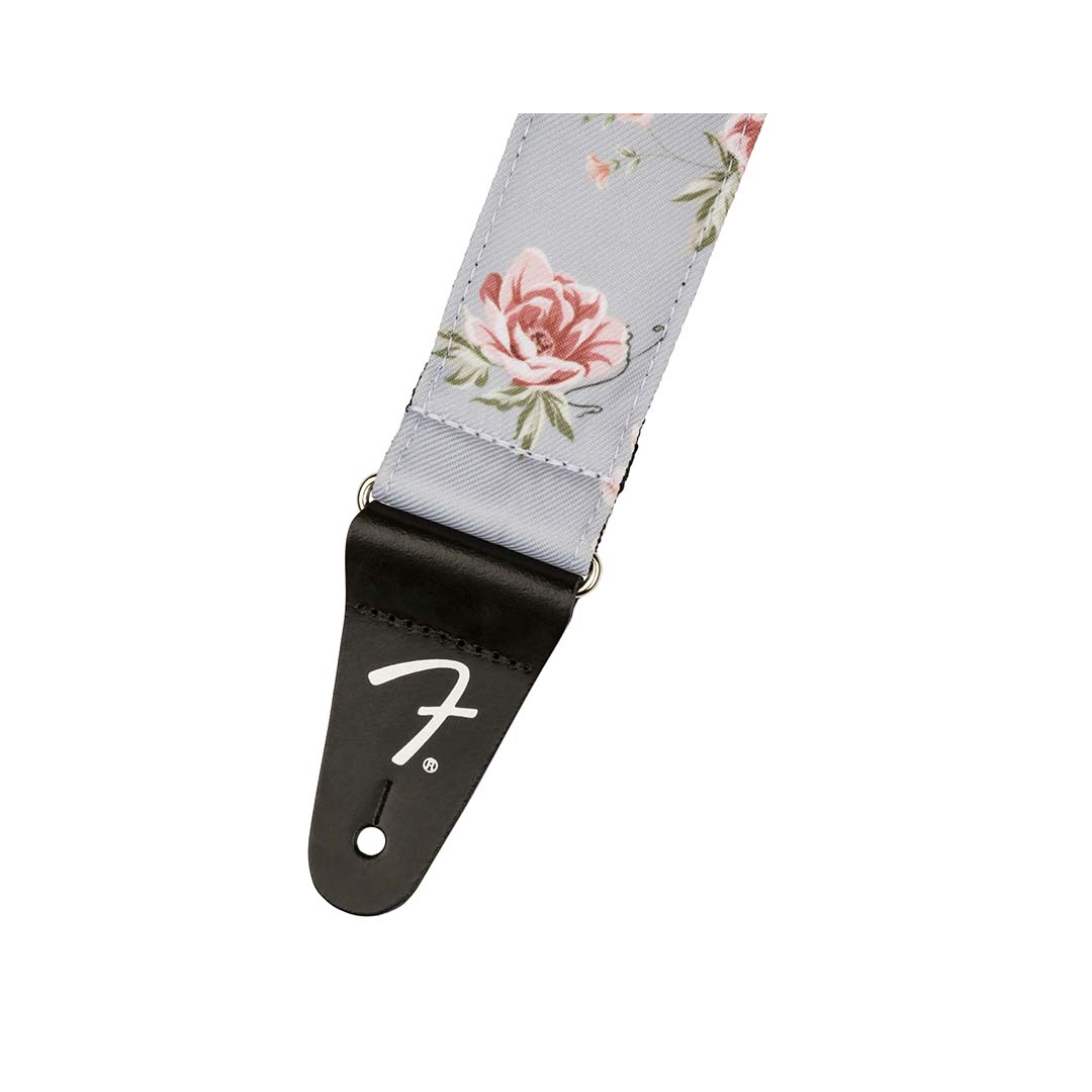 Floral Strap, Gray, 2"
