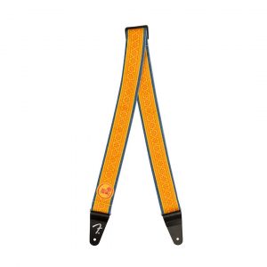 George Harrison Dark Horse Floral Strap, Orange, 2"