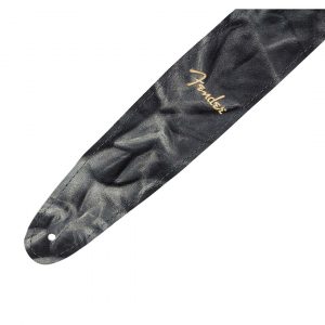 Tie Dye Leather Strap, Black, 2"