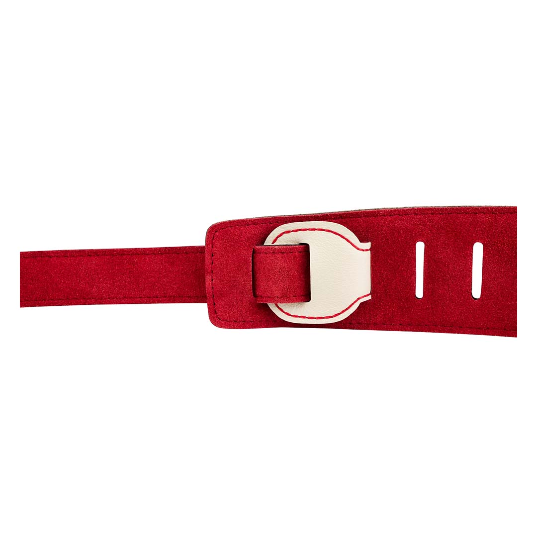 John 5 Leather Strap, White and Red - Image 3