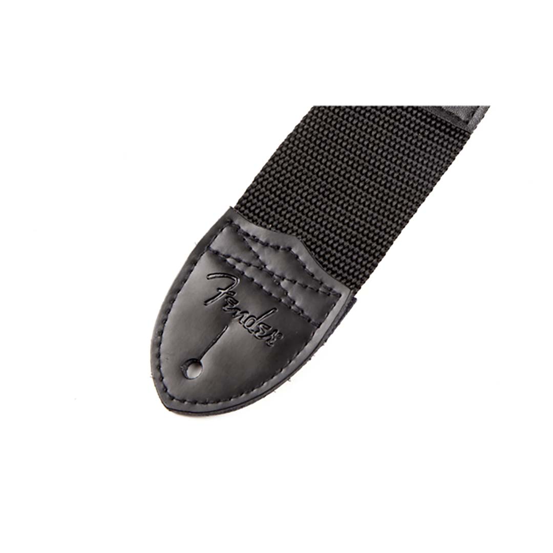 Fender® Logo Strap, Black/Red Logo, 2" - Image 2