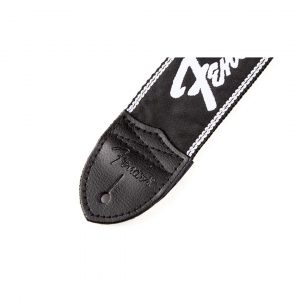 Running Logo Strap, Black/White Logo, 2"