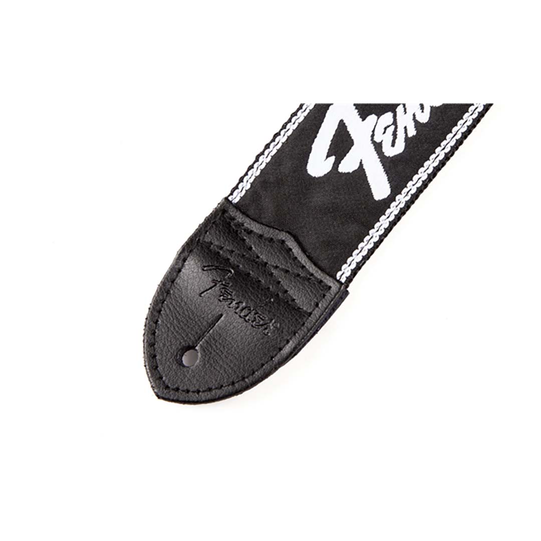 Running Logo Strap, Black/White Logo, 2"