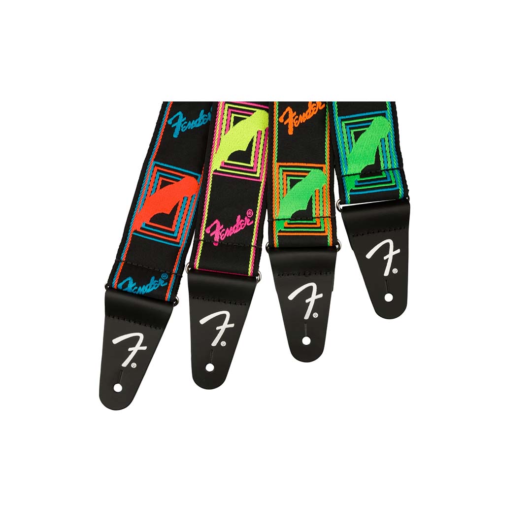 Neon Monogrammed Strap, Blue and Green, 2" - Image 2