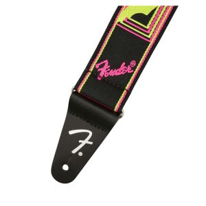 Neon Monogrammed Strap, Pink and Yellow, 2"