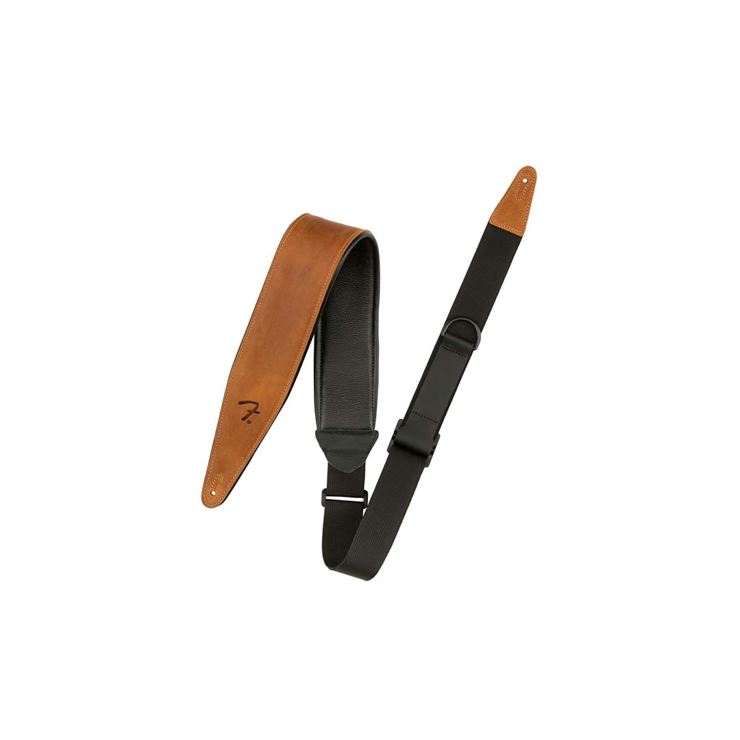 Right Height™ Leather Strap, Cognac, 2.5" - Image 2