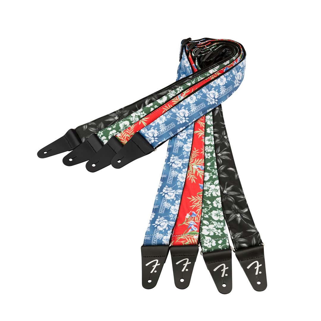 Hawaiian Strap, 2", Green Floral - Image 3