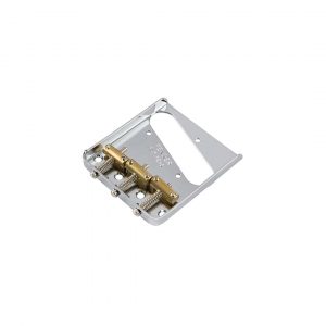 3-Saddle American Vintage Telecaster® Bridge Assembly with Brass Saddles (Chrome)
