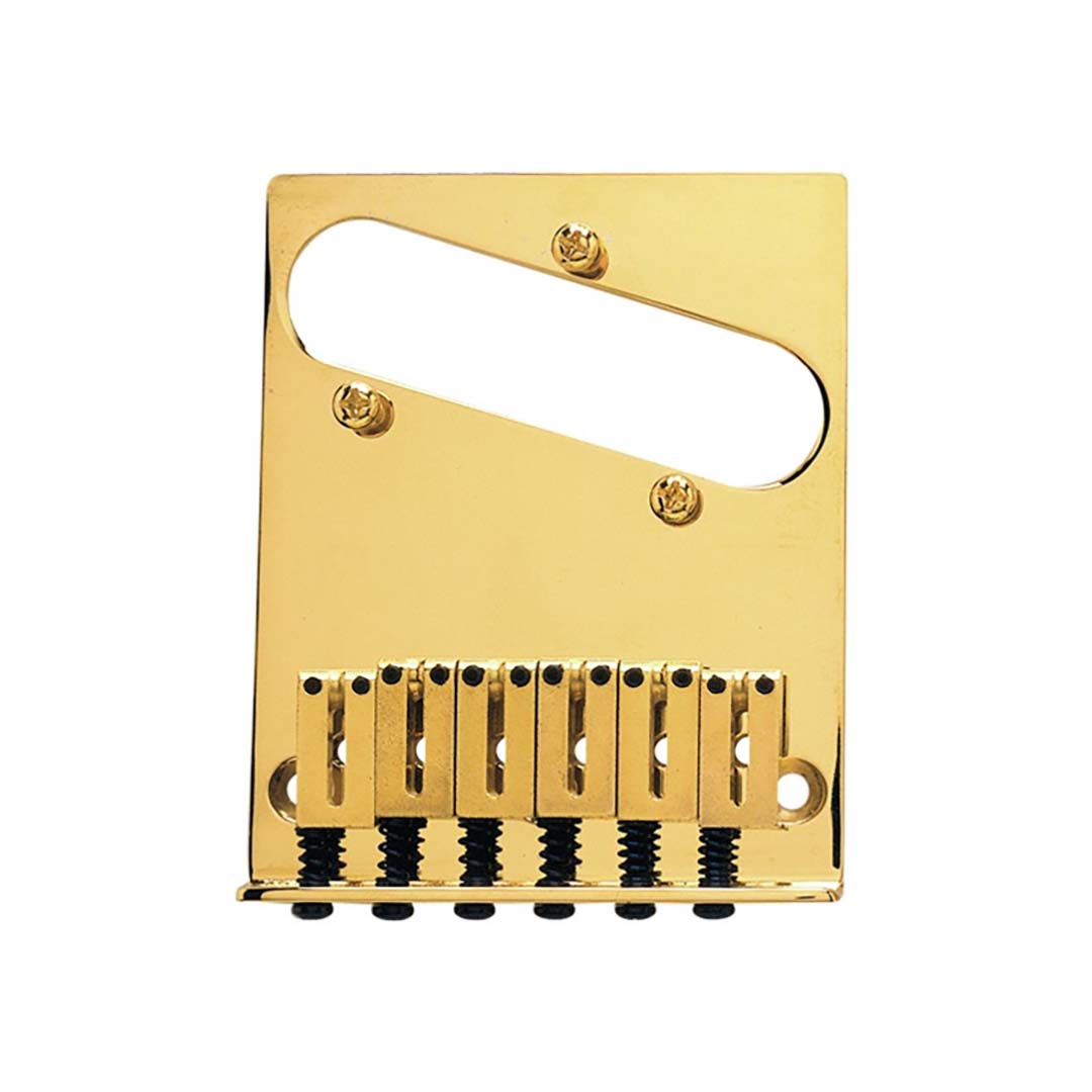6-Saddle American Series Telecaster® Bridge Assembly (Gold)