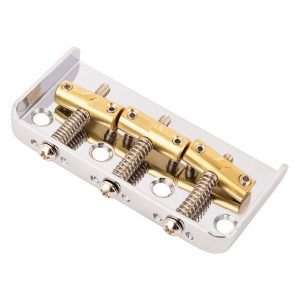3-Saddle Custom "Cut-Off" Vintage-Style Tele® Bridge with Compensated Brass Saddles