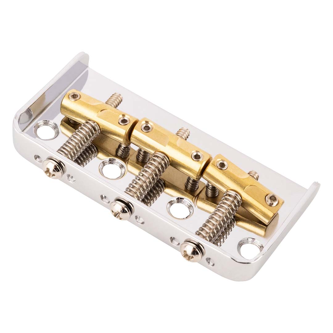 3-Saddle Custom "Cut-Off" Vintage-Style Tele® Bridge with Compensated Brass Saddles