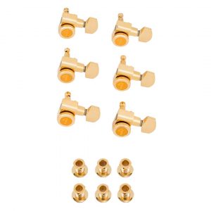 Locking Stratocaster®/Telecaster® Staggered Tuning Machines (Gold) (6)