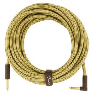 Deluxe Series Instrument Cable, Straight/Angle, 25', Tweed
