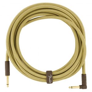 Deluxe Series Instrument Cable, Straight/Angle, 18.6', Tweed