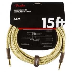 Deluxe Series Instrument Cable, Straight/Straight, 15', Tweed