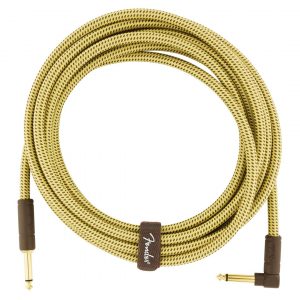 Deluxe Series Instrument Cable, Straight/Angle, 15', Tweed