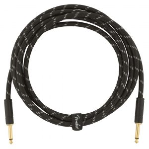 Deluxe Series Instrument Cable, Straight/Straight, 10', Black Tweed