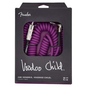 Hendrix™ Voodoo Child™ Coil Instrument Cable, Straight/Angle, 30', Purple