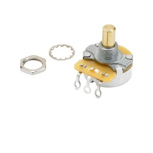 Pure Vintage 250K Solid Shaft Potentiometer with Mounting Hardware