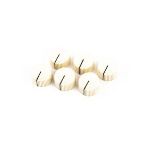 Pure Vintage Cream "Radio" Amplifier Knobs (6)